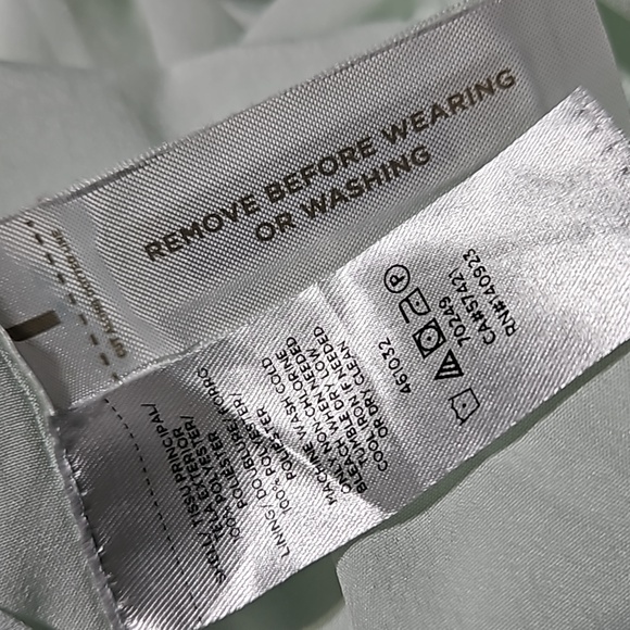 Loft Floral Tiered Crochet Detailed Pale Green Sleeveless Dress CLEARANCE - Picture 9 of 11